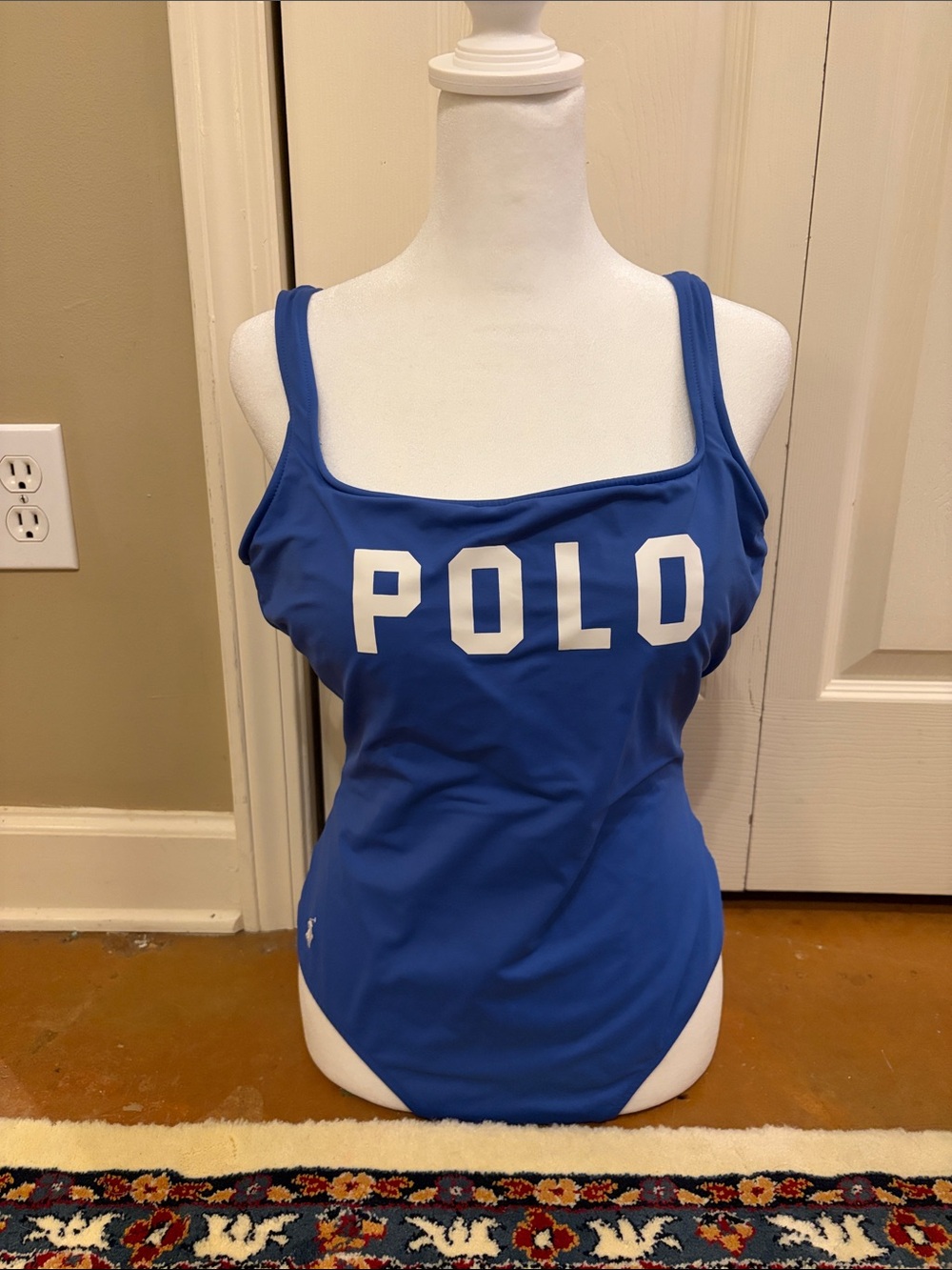 Polo by Ralph Lauren Royal Blue Logo Swimsuit